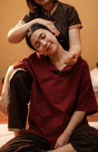 back neck shoulders massage